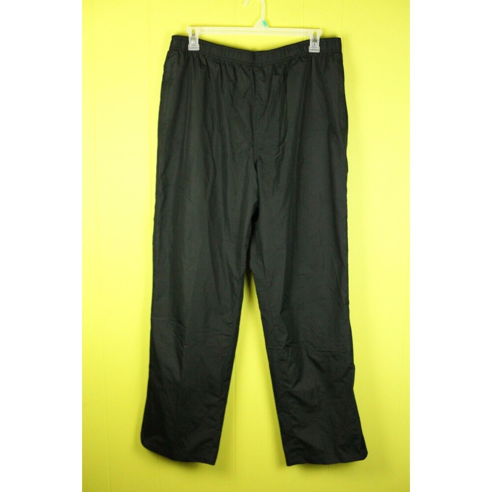 BCG Men 2XL All Weather Elastic Waist Sport Pants Slash Pockets Zip Legs Lined
